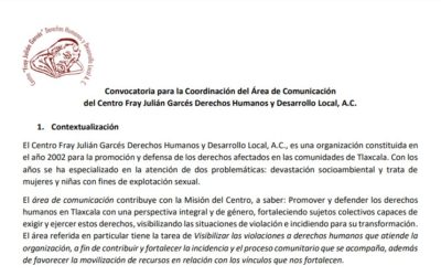 Convocatoria para la Coordinación de Comunicación