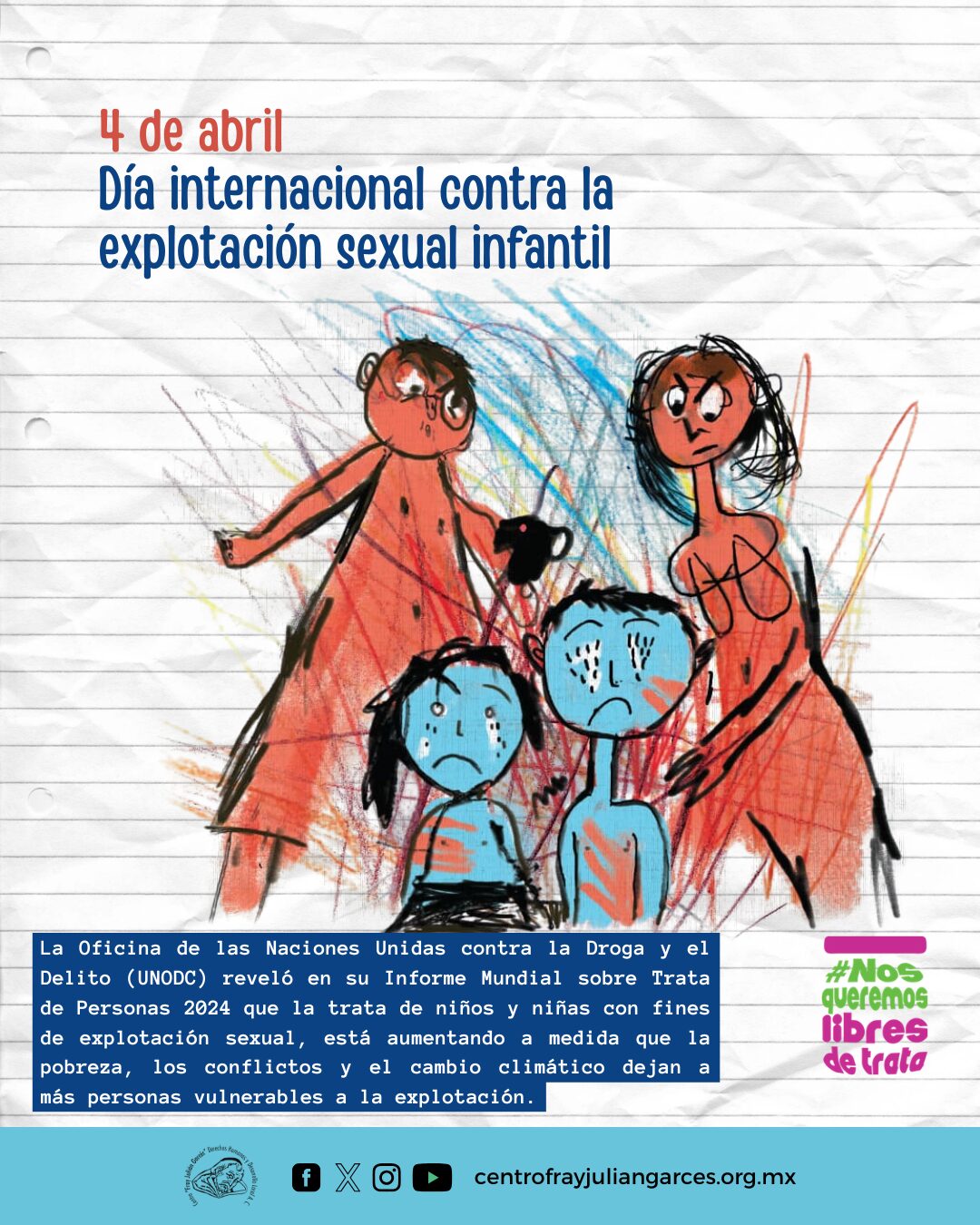 Día internacional contra la explotación sexual infantil 2025 CFJG