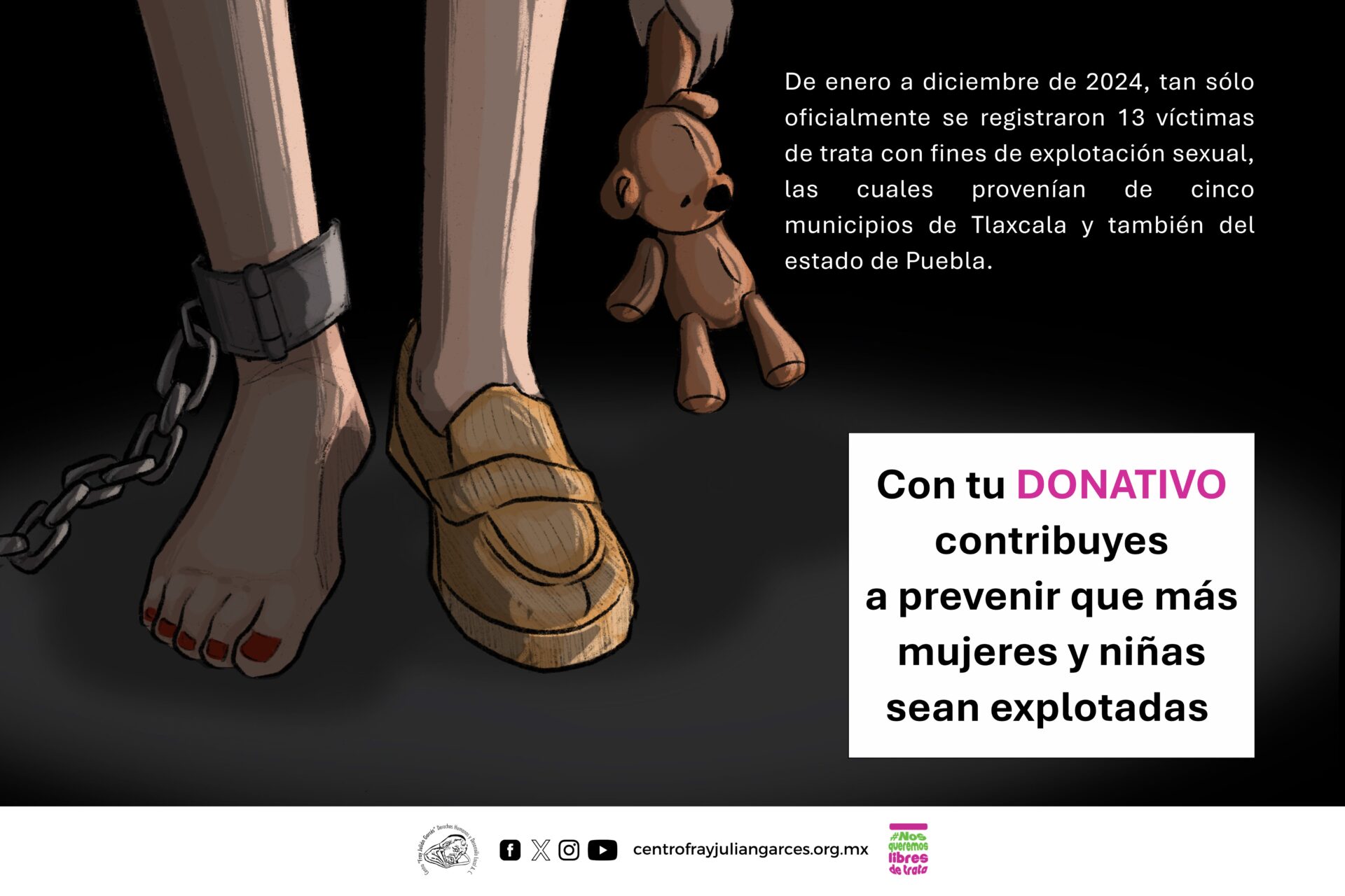 Llamado a la acción trata de mujeres y niñas en Tlaxcala CFJG