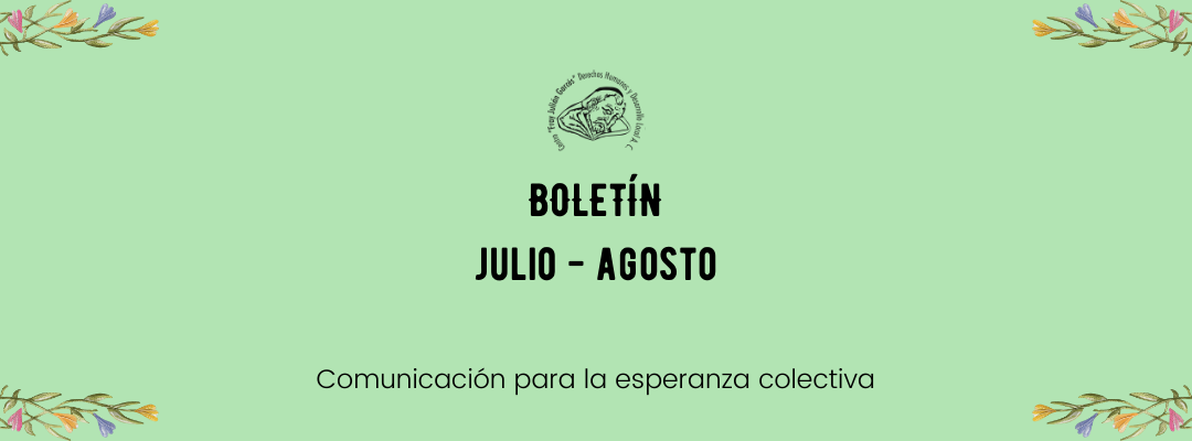 Boletín julio – agosto