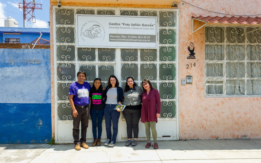 Embajadora de Nueva Zelanda, Sarah Ireland, y Asesora Política Jimena Ochoa se reunieron con el Centro Fray Julián Garcés e integrantes de la academia