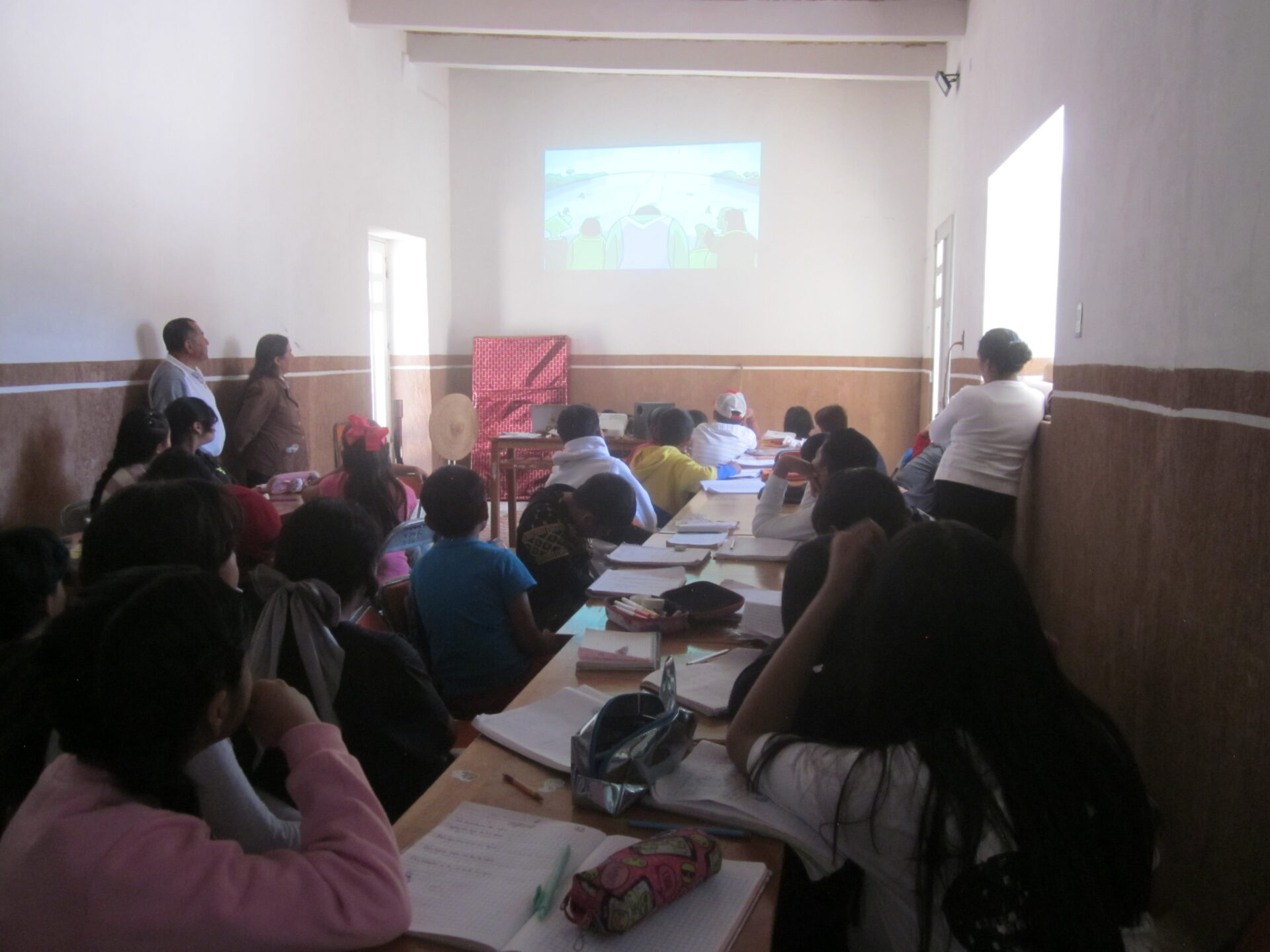 Trabajo con ñiñas y niños de Tenancingo