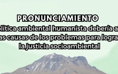Una política ambiental humanista debería atender las causas de los problemas para lograr la justicia socioambiental